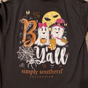 Simply southern boo y’all Halloween long sleeve